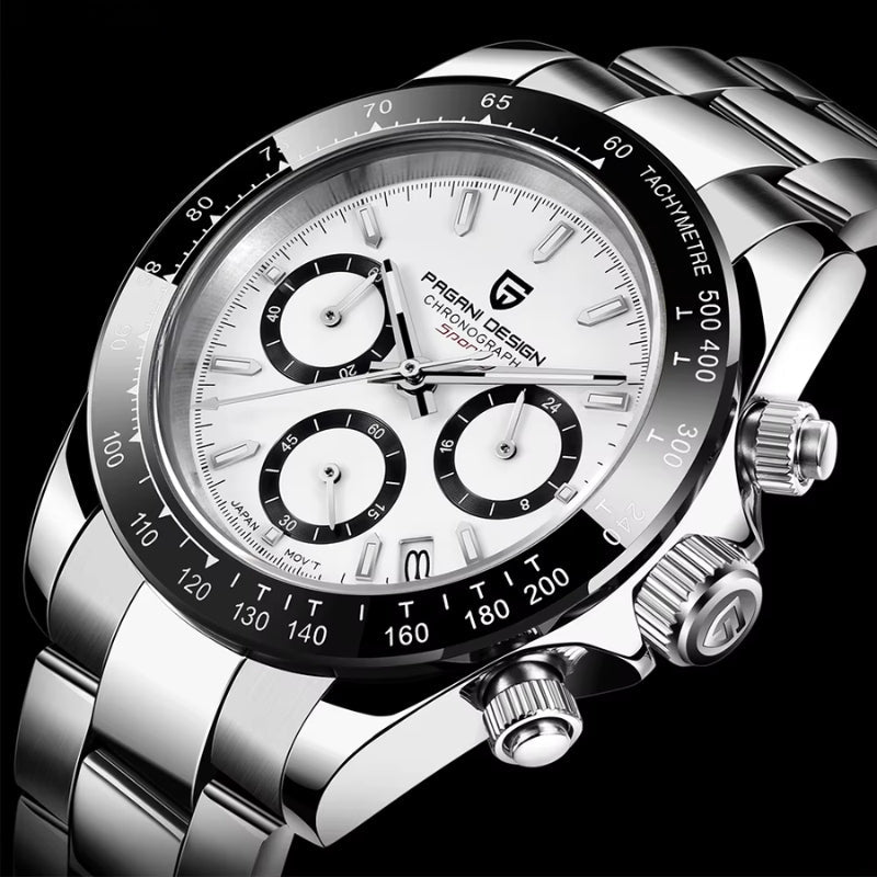 PD-1644 White Chronograph